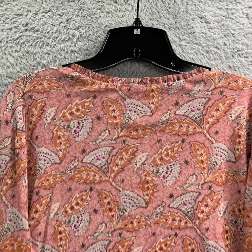 SIGRID OLSEN Blouse Womens 1X Top Paisley Pink - Picture 5 of 8